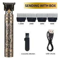 Afeitadora Eléctrica Profesional Para Hombres Trimmer De Pelo Recortadora De Barba Corte De Pelo Para Barbero Tiempo De Uso 40 Minutos Recarga Rápida 2.5h - details 4