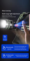 Linterna Frontal Potente Con Inducción Por Movimiento Y SOS Para Camping Pesca Nocturna Recargable Por Tipo-C Impermeable LED De Alta Potencia - details 7