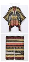 Nuevo estilo bufanda chal para mujer, cárdigan cálido de jacquard grueso moderno y simple para uso exterior - details 2