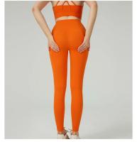 Leggings De Yoga Para Mujer Cintura Alta Sensación De Naked Fitness Running Ciclismo Ropa De Gimnasio Deporte Verano Talla True Fit Pantalones De Pierna Larga Material Nylon Spandex - details 9