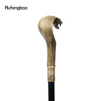 Bastón De Moda Con Mango De Serpiente En Bronce Elegante Decorativo Para Fiesta Cabeza De Cruz De 93cm Con Punta De Goma - details 6