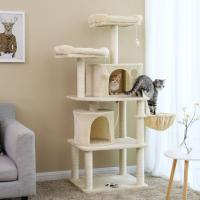 Árbol para gatos con postes recubiertos de sisal, rascador con varias plataformas y centro de actividades para gatos, color a elegir - details 3