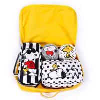 Nueva Manga De Anime Snoopy Lujosa Bolsa De Viaje De 4 Piezas Para Maleta Organizador De Ropa Regalo Para Jóvenes De 14 Años Y Más - details 5