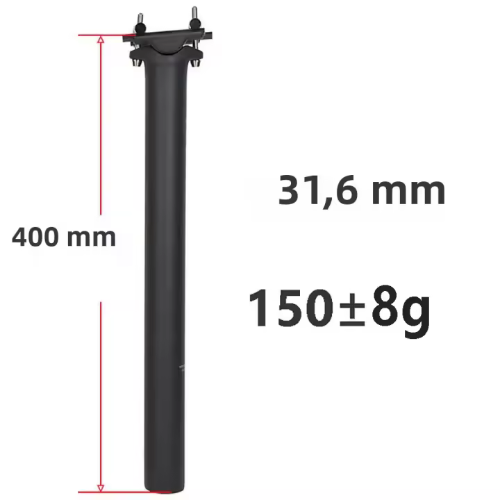 ELITA ONE Poste De Silla De Bicicleta De Carbono 27.2/30.9/31.6mm Para MTB/Road Con Tornillos De Titanio Luz Peso 130g Compatible Con Tubo De Silla - 1