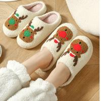 Zapatillas De Navidad Para Mujer Y Hombre Suaves Para El Hogar Y La Dormitorio Sandalias Planas Con Peluche Cálidas Y Antideslizantes Para Parejas - details 2