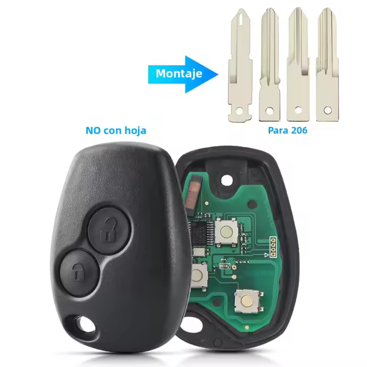 Llave De Coche KEYYOU Con 2 Botones Para Renault Duster Modus Clio 3 Twingo DACIA Logan Sandero Kangoo 433MHz PCF7947/7946/4A Chip Nuevo - 1