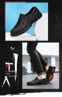 Zapatos De Cocina Para Hombres Tamaño Grande Resistentes Al Aceite Antideslizantes Con Suela Suave Cómodos Casual Negocios Zapatos De Trabajo Cuatro Estaciones - details 2