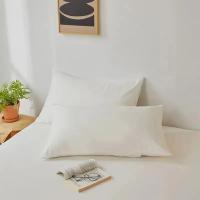 Funda De Almohada Suave Transpirable De Color Sólido Bolsa De Almohada De Poliéster/Celulosa De Madera Para Descanso Y Sueño - details 0