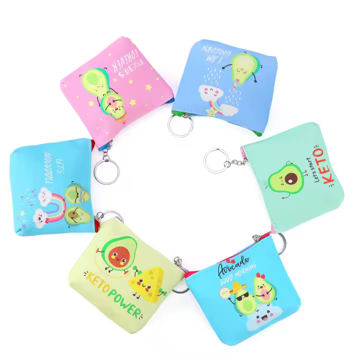 Pack de 6 a 30 unidades de Monederos de aguacate, 6 modelos, Regalos para cumpleaños infantil invitados, Regalitos para invitados de cumple infantil, Recuerdos de bautizo, boda y comunion, Regalantes.com - 1