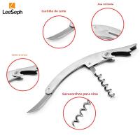 Abreviñedora Leeseph Con Mango Cómodo Ideal Para Sommeliers Bartenders Y Waiters Corte De Sellador Y Abrevidrio En Acero Inoxidable - details 2