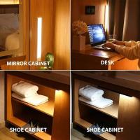 Lámpara De Noche LED Con Sensor De Movimiento Wireless Recargable Magnética Para Armario Estuche Corredor Luz Emergencia Rectangular - details 2