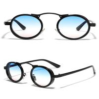 Gafas De Sol Rectangulares Para Mujer 2024 Moda Punk Acero Inoxidable Montura Vintage Protección UV400 Antiglareante Tamaño Universal - details 4