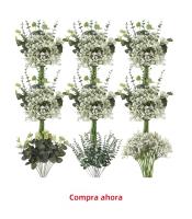 Plantas Artificiales Silken Begonia Para Bodas Decoración De Hogar Y Navidad Regalo DIY De Flores Silken En Vaso Para Ventanas Y Paredes - details 9