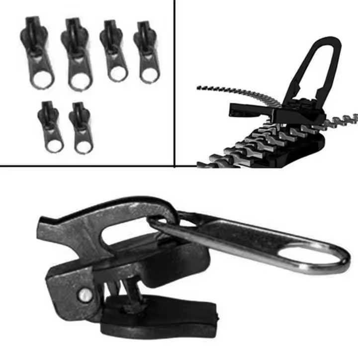 x3 Deslizadores de Cremallera Instantáneo, Kit de Cremallera Universal de Reparación Fácil, Material de Repuesto, Cremallera de Costura para Bolsos de Ropa, 3 unids/set por juego  DESDE ESPAÑA  MARKETPLACEXT  H53 - 1