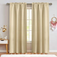 2PCS Cortinas De Color Sólido Con Bolsa De Mango Simple Para Filtering Luz Adecuadas Para Decoración De Sala De Estar Oficina Hogar Dormitorio - details 6