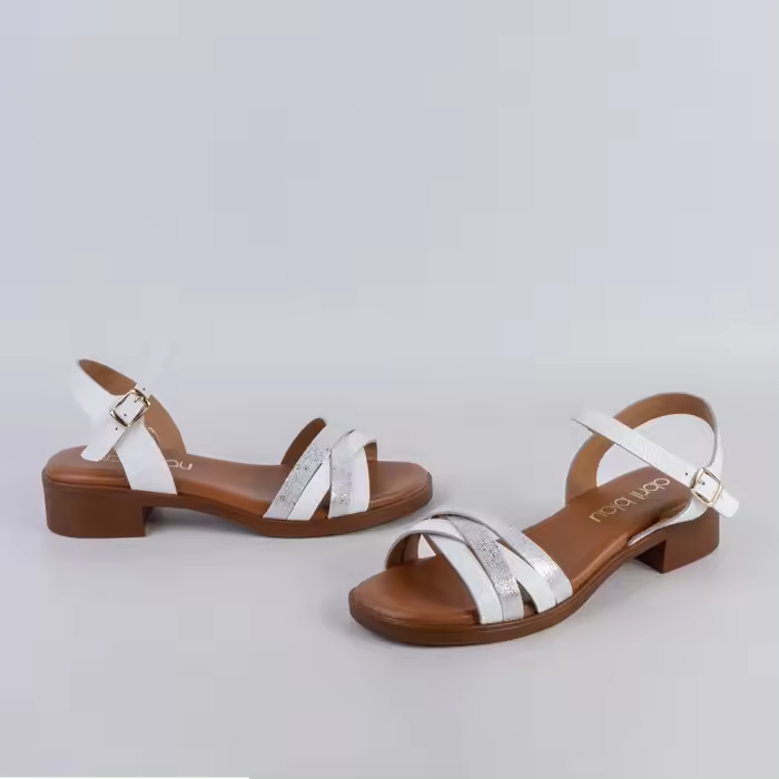 SANDALIA MUJER ABRIL BLAU BLANCO 54663 - 1