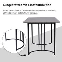 【🎁Para El Hogar seleccionado 】 Juego de Coque 5 Piezas Moderno | Mesa 140x80cm MDF Gris + 4 Sillas Terciopelo Dark Grey | Potas Metal Negro, Estilo Contemporáneo, Ahorra Espacio y Durabilidad para Hogares - details 5