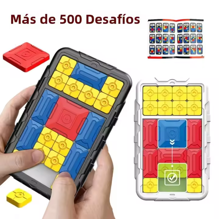 Juego De Mesa Interactivo Deslizante Bloque Brain Game Desafío De La Avenida Huarong Teoría De Los Juegos Lógicos Juguetes Educativos Montessori Para Niños - 1