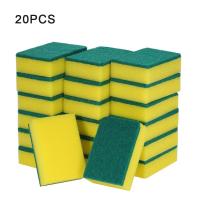 20pcs Esponja De Limpieza Para Platos Y Baño Multiusos Absorbente Eliminador De Manchas Herramienta De Limpieza Doméstica - details 0