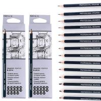 Set De 14 Lápices De Dibujo Ultra Fina Línea Marcador Negro Boceto 6H 4H 2H HB B 2B 3B 4B 5B 6B 7B 8B 10B 12B Marcadores De Arte De Línea Fina - details 3