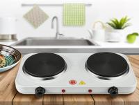 Cocina Electrica 2 Placas de Cocción, Doble, Hornillo Eléctrico de 2000W para Cocinar en Camping, Antiadherente, Configuración Variable de Calor,Envio desde España - details 5