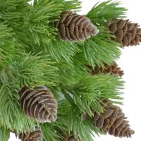 Árbol De Pino Artificial Con 7 Ramas Hojas Botánicas Verdes Simulación De Conos De Pino Para Jardín Decoración De Casa Y Bodas - details 5