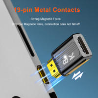 Adaptador De Conector Magnético Compatible Con HDMI Hombre a Mujer 8K HDMI-Compatible 2.1 8K/60Hz 4K/120Hz Para Xiaomi TV Box PS5 - details 14