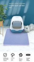 Alfombra De Arena Para Gatos 75x55cm EVA Matriz De Arenero Doble Capa Impermeable Antideslizante Lavable Fundas Para Mascotas - details 2