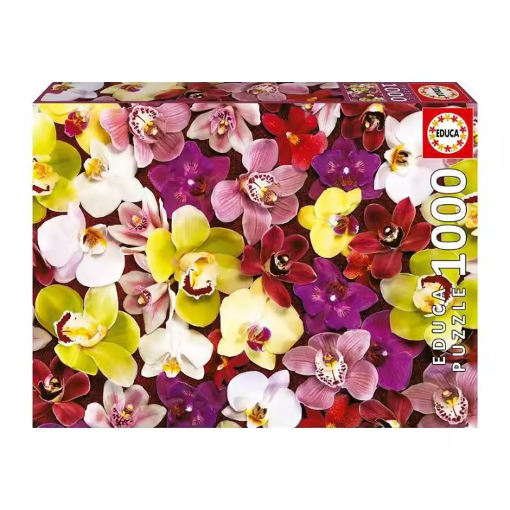 PUZZLE 1000 PIEZAS COLLAGE DE ORQUIDIAS DE EDUCA - 1