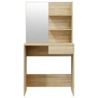 Juego de tocador con LED Madera contrachapada Roble Sonoma - details 1
