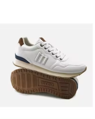 Zapatillas Joggo Classic blancas y beige para hombre de MTNG - 1