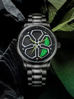 Reloj De Cuarzo Para Hombre NS Cuatro Hojas De Clover Diseño Creativo Casual Correa De Acero Inoxidable Resistente Al Agua - details 15