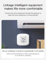 Sensor De Temperatura Y Humedad ZigBee Tuya Con Pantalla LED Control Por Voz Alexa Google Home Para Hogar Inteligente Compatible Con Tuya Y Smart Life - details 1