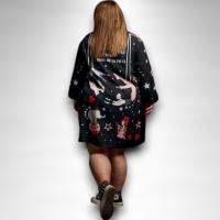 Vestido Reina de la Pista Anabel Lee - Camisero Oversize con Estampado Circo - details 4