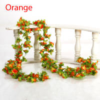 Guirnalda De Flores Artificiales De Rosa Y Hiedra Verde MissDeer 230cm Para Decoración De Casamiento Hogar Jardín Y Navidad Adorno De Pared - details 8