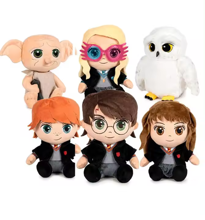 Peluche oficial Harry Potter Luna Lovegood Hermione Ron Weasley Dobby Hedwig 30cm elige - 1