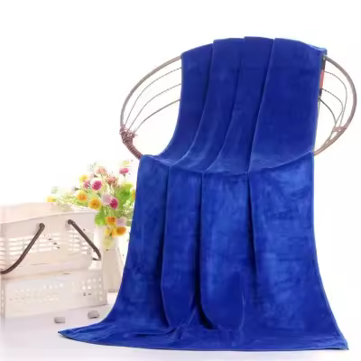 Toalla de baño de microfibra Súper absorbente, suave y de seco, de gran tamaño, multiusos, adecuada para Viajes, Deportes, spa, Azul - 1