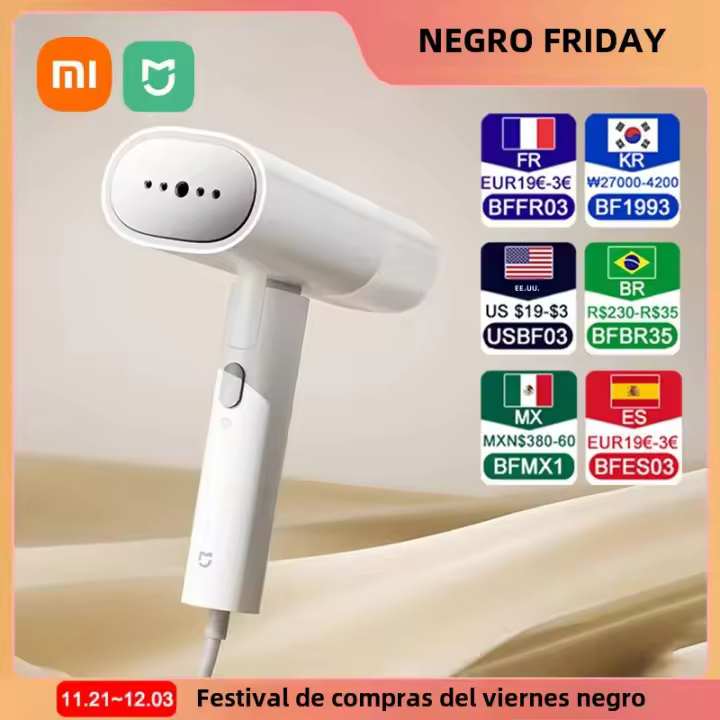 Xiaomi Mijia Aspiradora De Ropa Portátil Mano Doblable Eliminación De Pulgas Para Viajes Aparato Doméstico Con Hierro De Vapor - 1