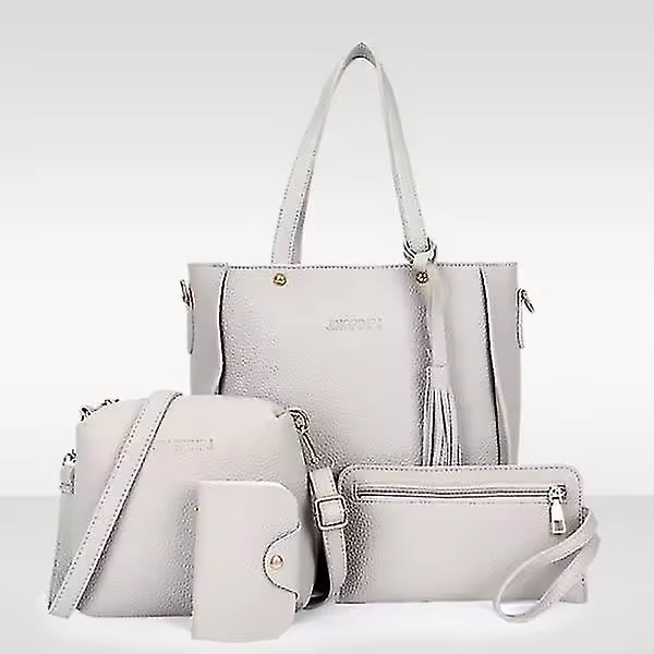 Juego de 4 bolsos de Mano para Mujer, de Piel sintética, para el hombre, Cuatro piezas - 1