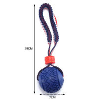 Juguete Para Perros Interactivo Con Correa Bola De Limpieza Dental Resistente Mordedor Para Pequeños Y Grandes Perros Juguetes De Entrenamiento Para Puppies - details 0