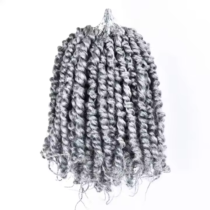 Extensiones De Cabello De Sintetico Pre-Enredado De 8 Pulgadas Para Mujeres Negras Crochet Redonda OMBRE Sin Químicos - 1
