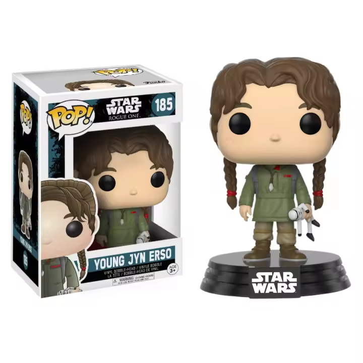 FUNKO POP! STAR WARS ROGUE ONE - JYN ERSO JOVEN, 14872, Nº185, TIENDA CON LICENCIA OFICIAL - 1