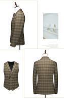 Traje De Boda Para Hombre De Alta Gama Tres Piezas Con Chaleco Y Pantalones Traje De Novio Casual Elegante Para Todas Las Estaciones - details 17
