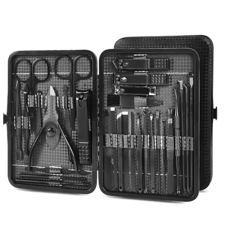 Set De Manicura 9/19/30pcs Tijeras Y Cortauñas De Acero Inoxidable Multifuncionales Para Uñas Y Cejas Kit De Cortauñas - 1