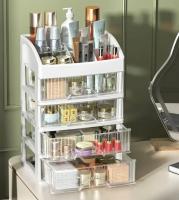 Estación De Joyería Y Maquillaje Multifuncional Organizador De Almacenamiento Para Escritorio Caja De Dibujos Animados Decoración De Cabello Con Cajón De Tres Capas - details 6