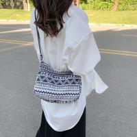 Bolso De Hombro Para Mujer En Lona Grande Capacidad Con Estampado Diseñador Bolso De Compras Reutilizable Casual Bandolera - details 3