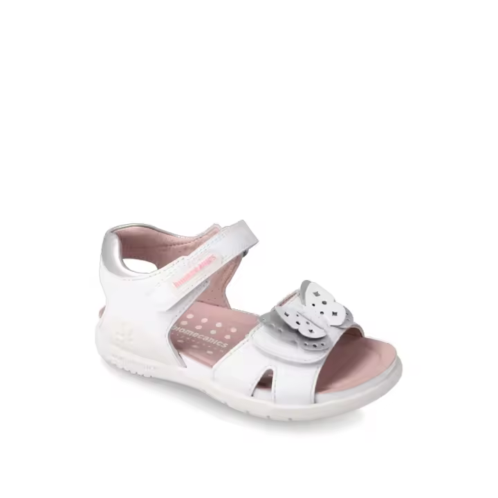 Sandalias marca Biomecanics para niñas en color blanco - 1