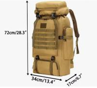 Mochipa impermeable 80L para hombre, granola capacidad para senderismo, acampada, viaje, Deporte al Aire Libre, equipo de camping - details 1