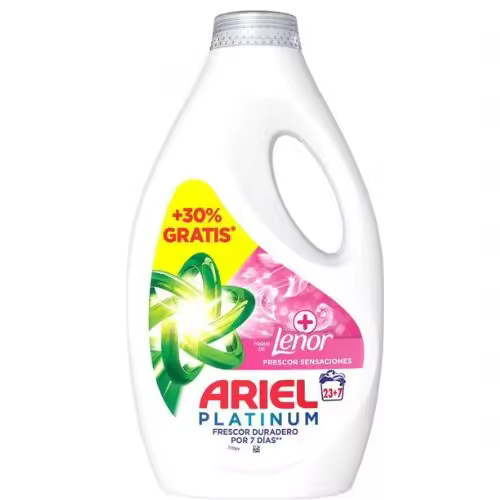 Ariel Detergente Liquido Sensaciones 24+6 Lavados 2botella*1500ml /4botellas*1500ml - 1