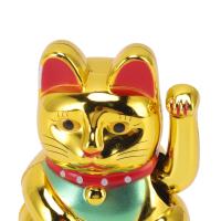 Adorno De Gato Felino Solar Iluminación Inducción Brazo Balanceante Estatua Japonesa De Suerte Para Decoración De Casa Coche Oficina - details 21